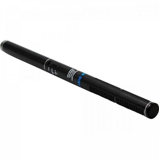 Microfone Leson HTL81 Condensador Direcional Shotgun Preto