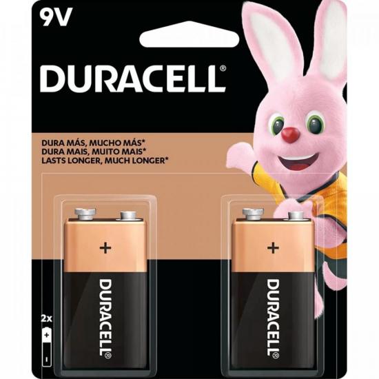 Bateria Alcalina 9V DURACELL (cartela com 2 Unid) - CXF / 12