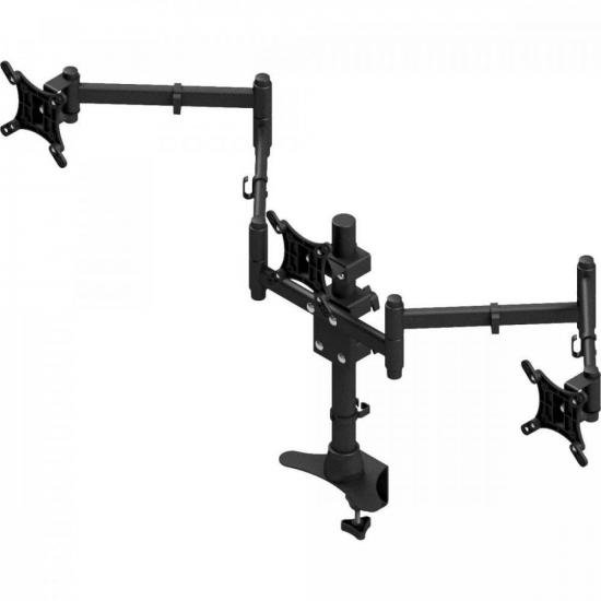 Suporte 3 Monitores 10" a 24" Triarticulado SMQ-1024P-B AVATRON