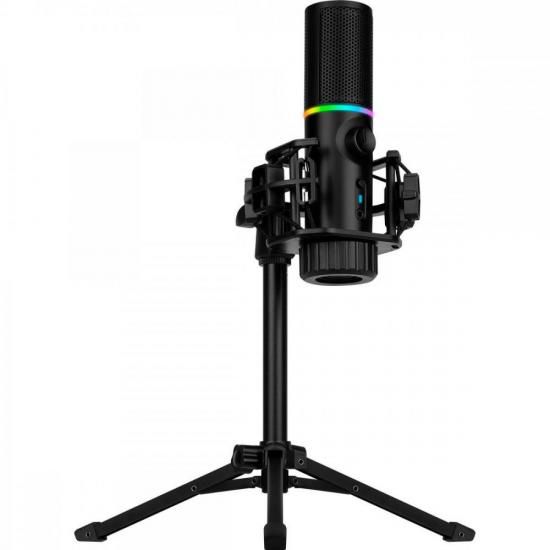 Microfone Gamer Streamplify Mic Tripod Com Tripé Preto RGB