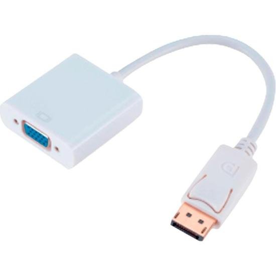 Cabo Adaptador DisplayPort Para VGA Branco Flex