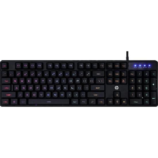 Teclado Gamer HP K300 USB Led Preto