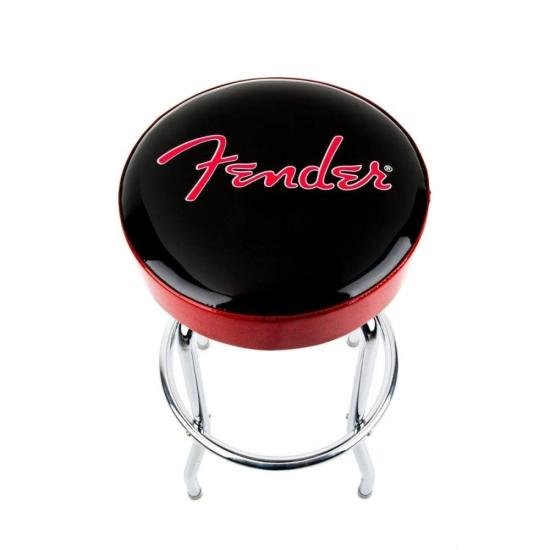 Banco Fender 30" Red Sparkle Logo Black Red Sparkle