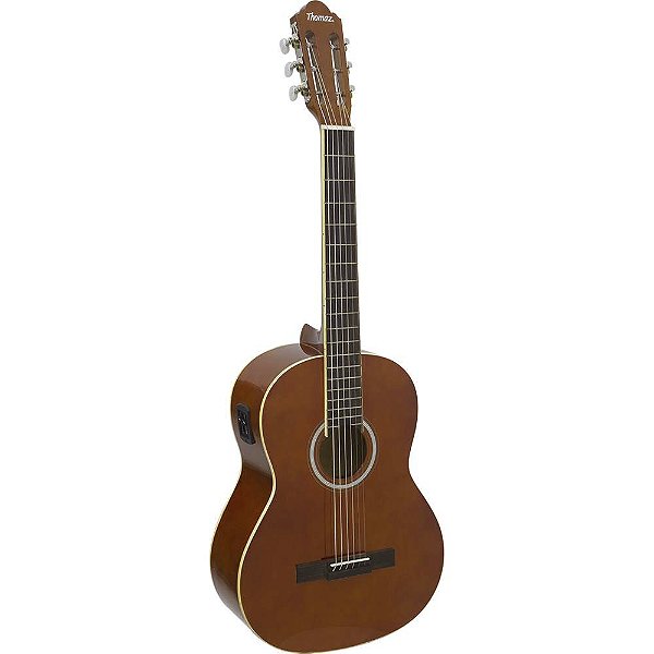 Violão Eletroacústico De Aço Tcg 390 A Eq Marrom Thomaz