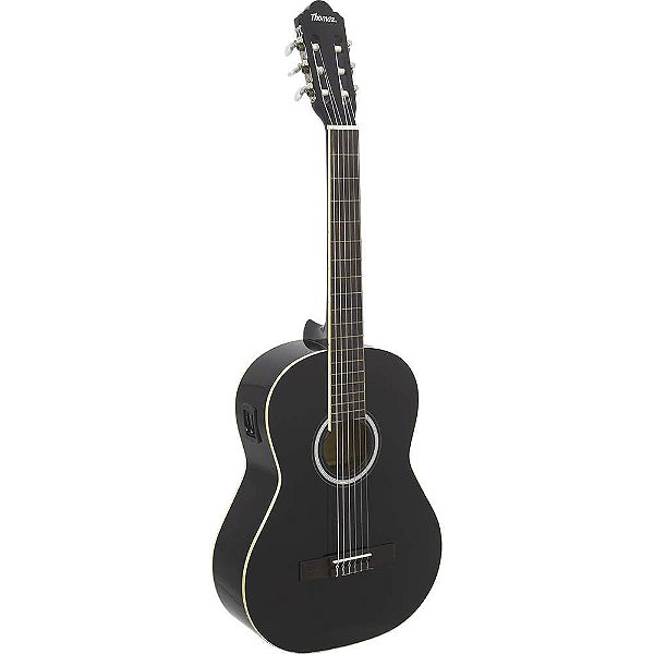 Violão Eletroacústico De Nylon Tcg 390 Eq Preto Thomaz