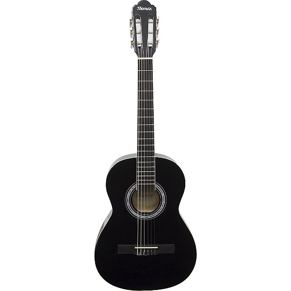 Violão Acústico Infantil De Nylon Para Destros Com Tensor Tcg 360 Preto Thomaz