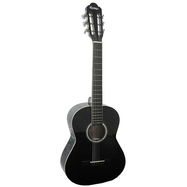 Violão Acústico Infantil De Aço Para Destros Com Tensor Tcg 360 A Preto Thomaz