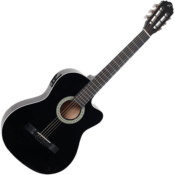 Violão Eletroacústico Aço Giannini Start SF-14 Preto Vtr104