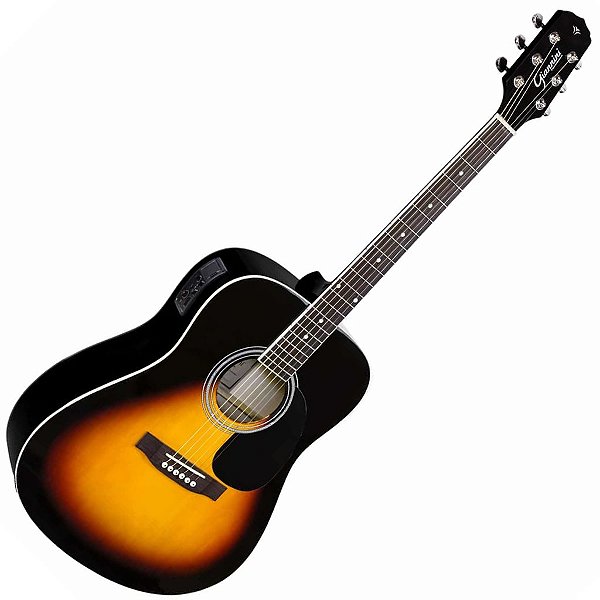 Violão Giannini GD1 EQ VSB-S Folk Aço Elétrico Afinador Vtr223