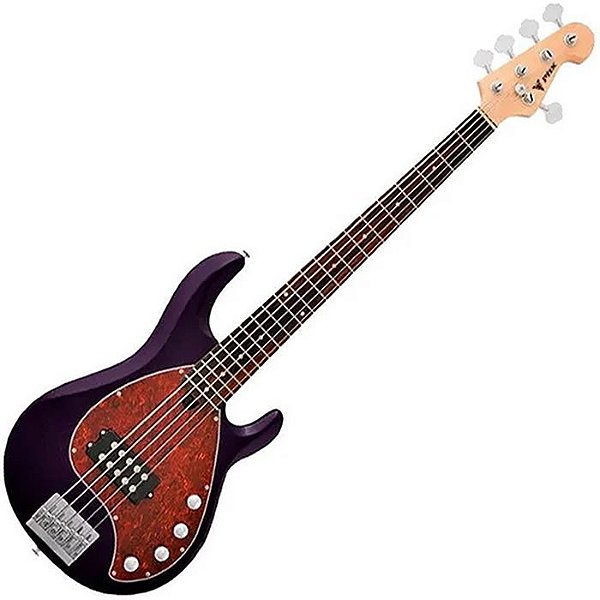 Baixo 5 Cordas PHX MSR Five Roxo Escuro (Dark Purple) MSR-5 DPL Vtr256