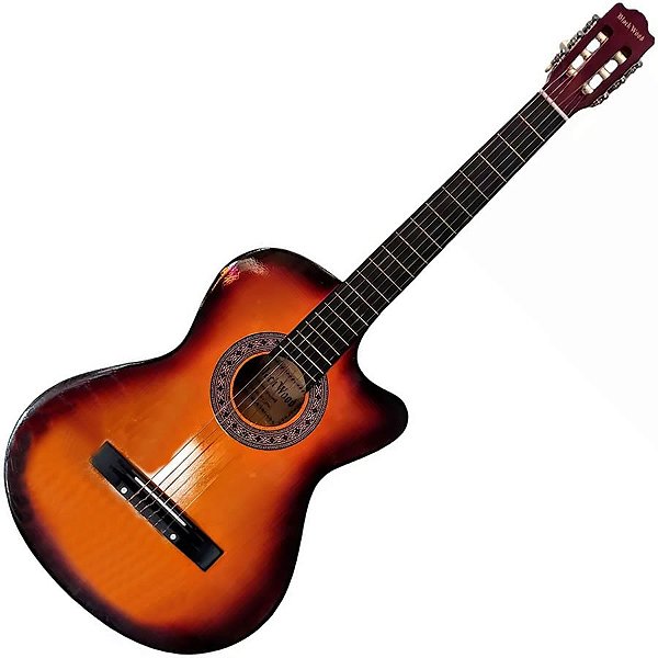 Violão Acústico Nylon Cutaway Mag6 Sb Sunburst Austin Vtr352