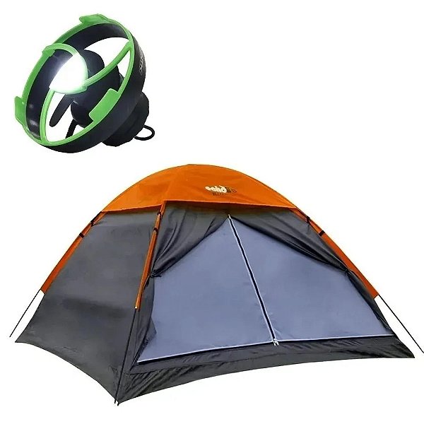 Barraca Weekend 4P EchoLife + Mini Ventilador Recarregável para Barraca Nautika