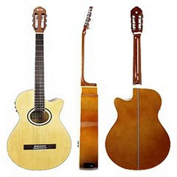 Violão Mini Jumbo Cutway Eletroacústico Giannini GNF 1D CEQ NG + Capa