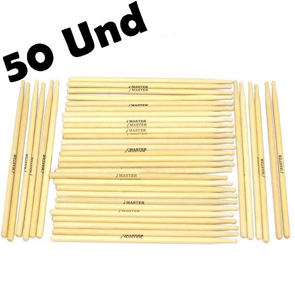 Baqueta Para Repique Ponta Oliva ( 50 Pç ) Liverpool Mt-11