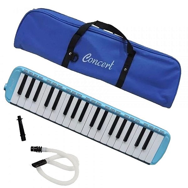 Escaleta Concert Strinberg M37 Azul 37 Teclas Com Capa