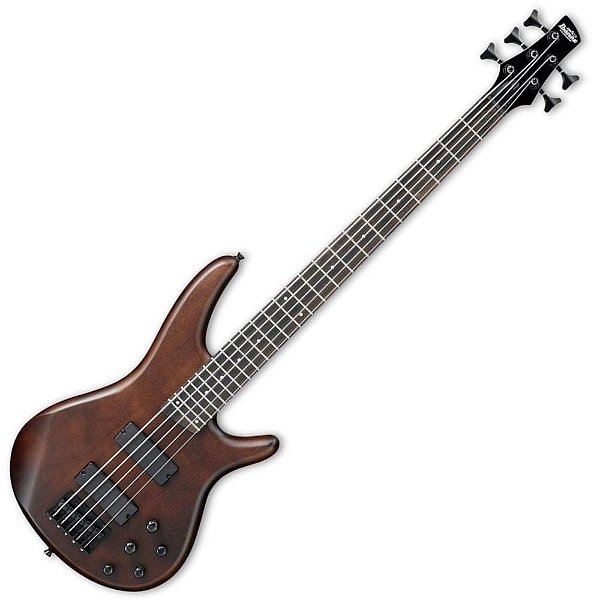 Contrabaixo Ativo De 5 Cordas, Bolt-On, Corpo Mogno Flamed Maple Ibanez Gsr255bwnf