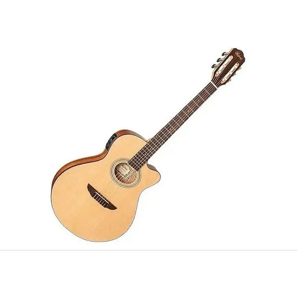 Violão Flat Cutway Eletroacústico c/ afinador -- Nylon -- hofma -- HMA298 stnt -- Natural