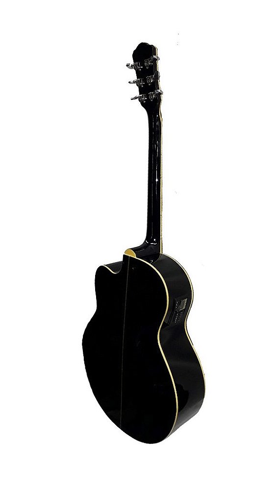 S-violao Hofma Ye223 Jumbo Aço Folk Eletrico6control Afinador Preto Saldo