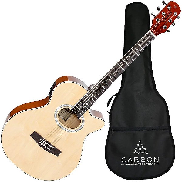 Violão Giannini GSF-1R CEQ Aço cor Natural com afinador