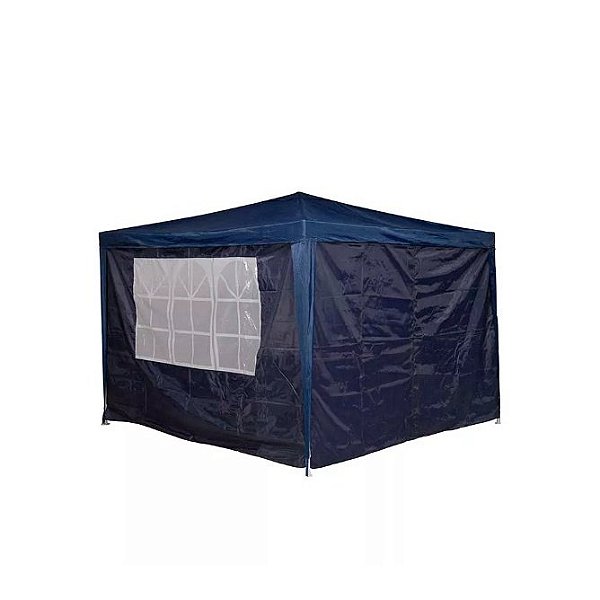 Conjunto Parede Gazebo Poliester Oxford 2,95x2,95m Mor