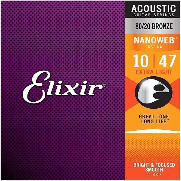 Enc Violao Aco Elixir 010 Extra Light