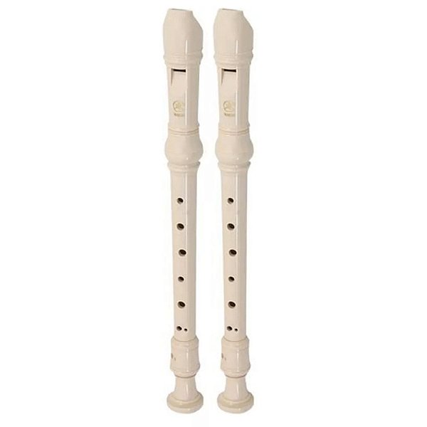 Kit c/ 2 Flautas Doces Yamaha Yrs 23 G Germânica c/ Bag
