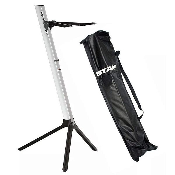 Estante Suporte Teclado Stay Slim 1100/01 Prata Com Capa