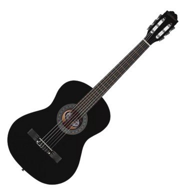 Violão Nylon Pp1 Bsb Waldman Popstar Acústico Preto Vtr308