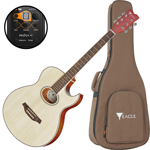Violao Eletrico Eagle GL36 Stnt Aco Gl-36 Natural Acetinado