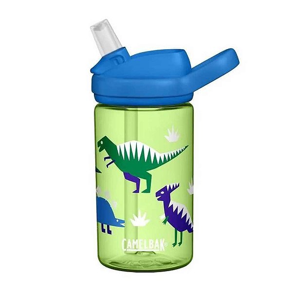 Garrafa CamelBak Eddy Kids Dinossauro 400ML Verde