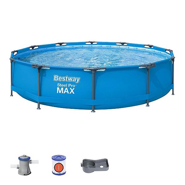 Piscina Estruturada 6.473L Circular 3,66m x 76cm + Filtro 220V Bestway