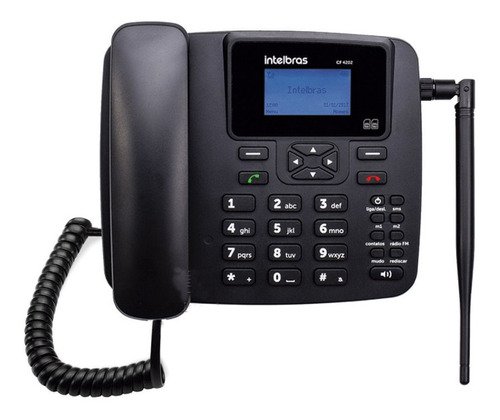 Telefone Celular Fixo Gsm Dual Chip Rural De Mesa Cf4201 Intelbras