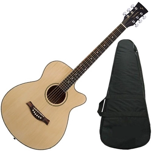 Kit Violão Eletro Acústico Tarraxas Blindadas + Capa Vce331