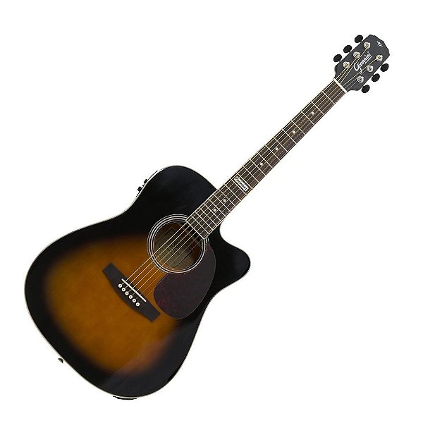 Violão Folk Eletroacústico Giannini GF-1D ceq 3TS Sunburst Cutaway