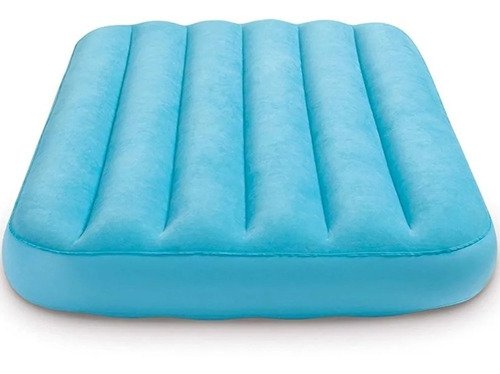 Colchão Infantil Inflável Intex  Azul Solteiro Bolsa 66803