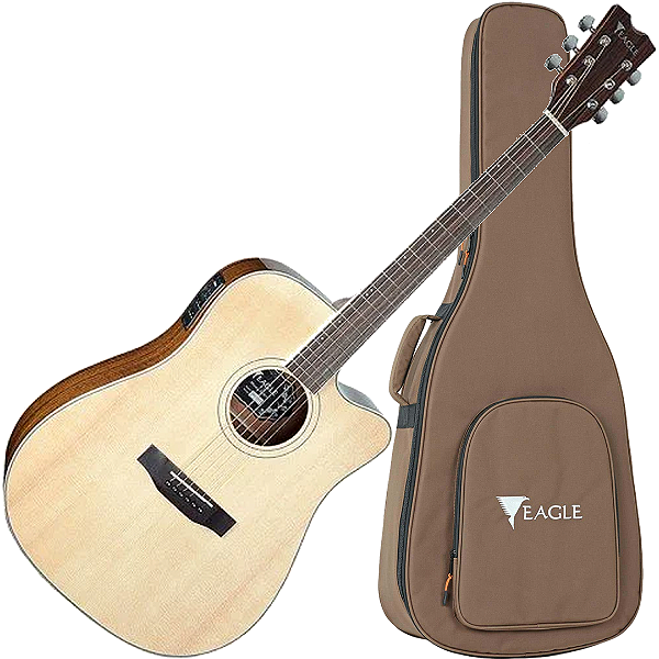 Violão Eletroacústico Eagle Cap Fishman Emd270 Ce Com Case