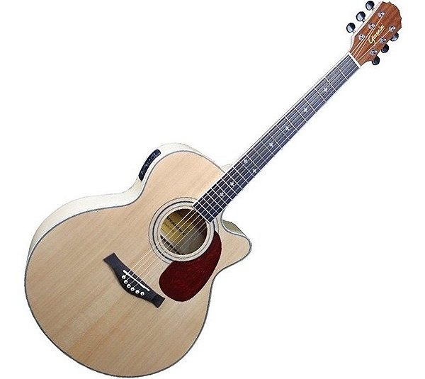 Violão Jumbo Eletrico Giannini Gf4 Maple Aço c/ Afinador + nf