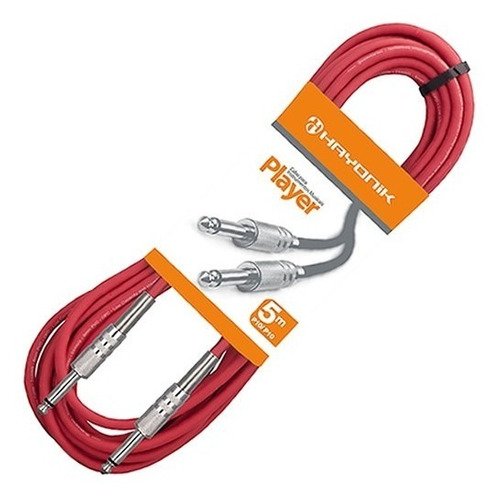 Cabo Para Instrumentos P10 X P10 5m Vermelho Player Hayonik