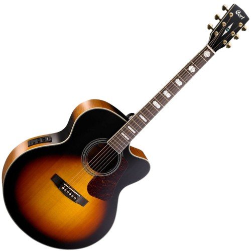 Violão Eletroacústico Aço CJ3V Jumbo Cort