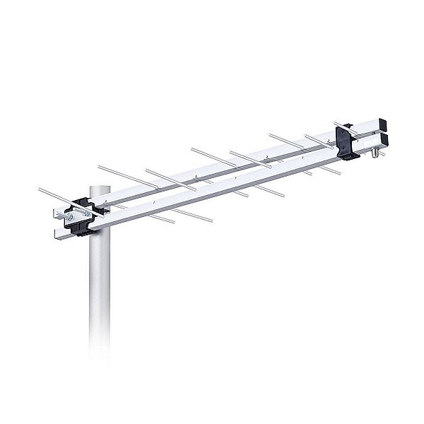 Antena Externa Log Periodica Aquário Lu-8 Uhf E Hdtv Digital 8 Elementos