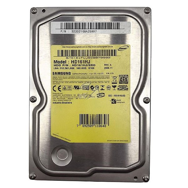 Hd Interno Desktop Samsung Digital 7200 RPM 160GB SATA
