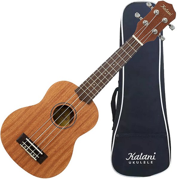 Ukulele Soprano Acústico Kal300 SS Série Kayke Kalani + Capa