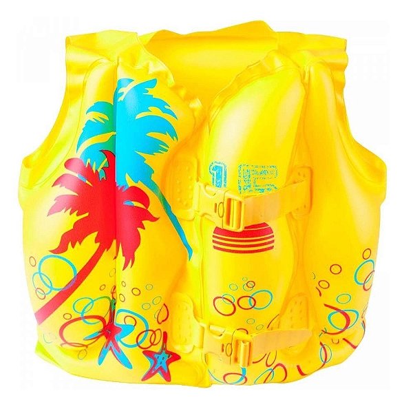Colete Boia Infantil Inflável Tropical 41cm X 30cm - Bestway