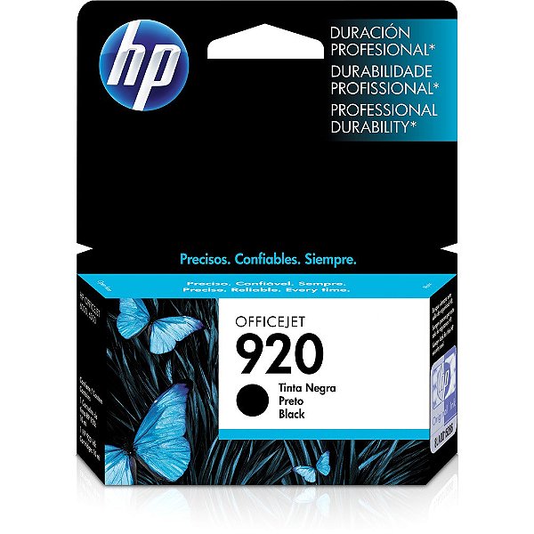Cartucho de Tinta HP 920 Preto CD971AL Original