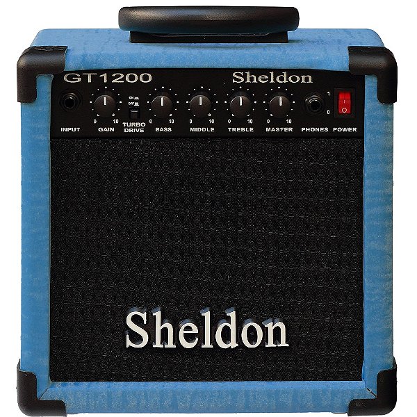Amplificador Sheldon GT1200 Para Guitarra De 15W Cor Azul