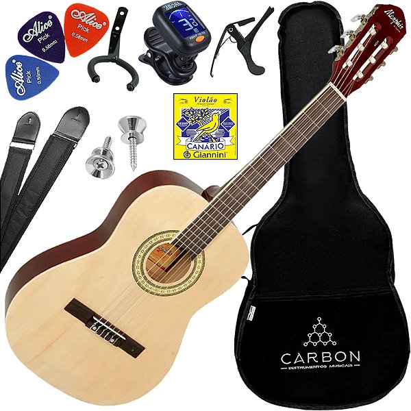 Kit Violão Infantil 3/4 Memphis Tagima AC34 NT Nylon Vx05