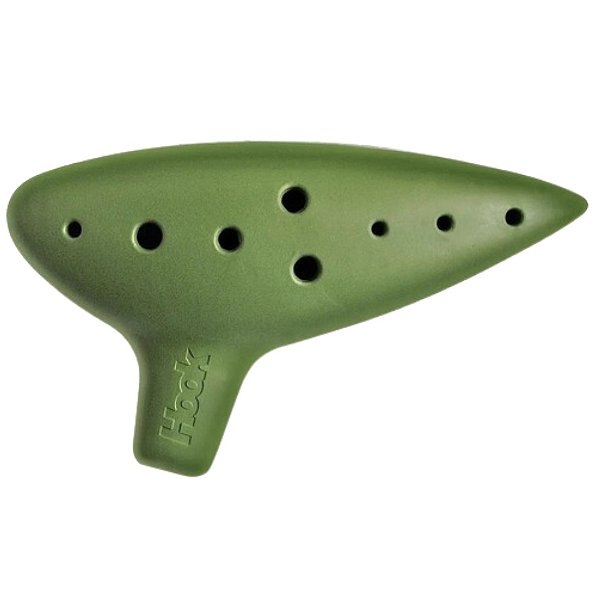 Flauta Ocarina Hook Plástico ABS 11 Furos Zelda Verde 30015