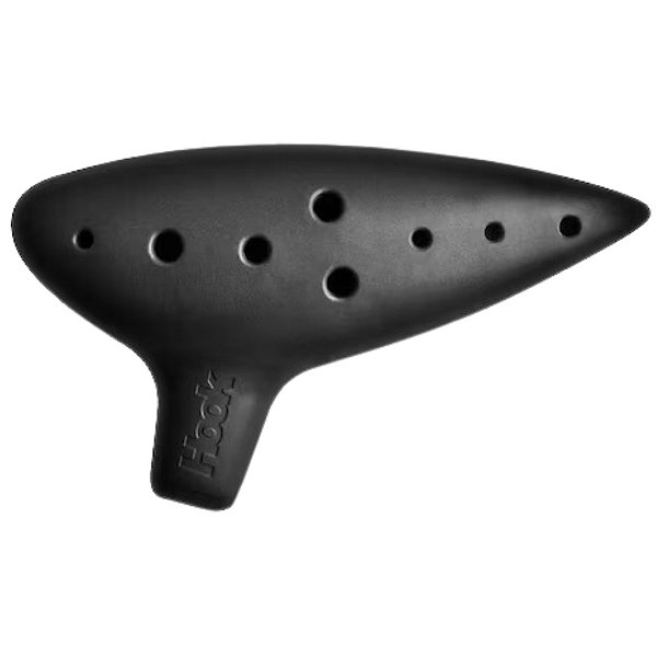 Flauta Ocarina Hook Plástico ABS 11 Furos Zelda Preto 30017