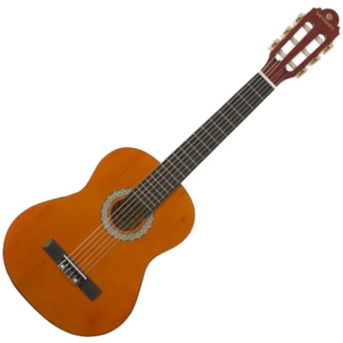 Violao Acustico 1/4 Nylon Infantil Natural Gk 10 Harmonics