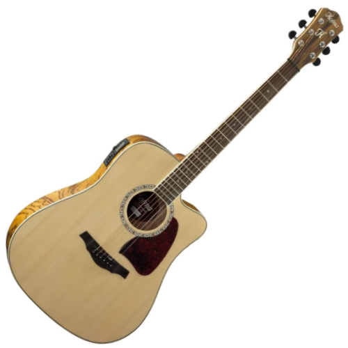 Violão Elétrico Hofma Hmd 275 Folk Aço Natural Brilhante